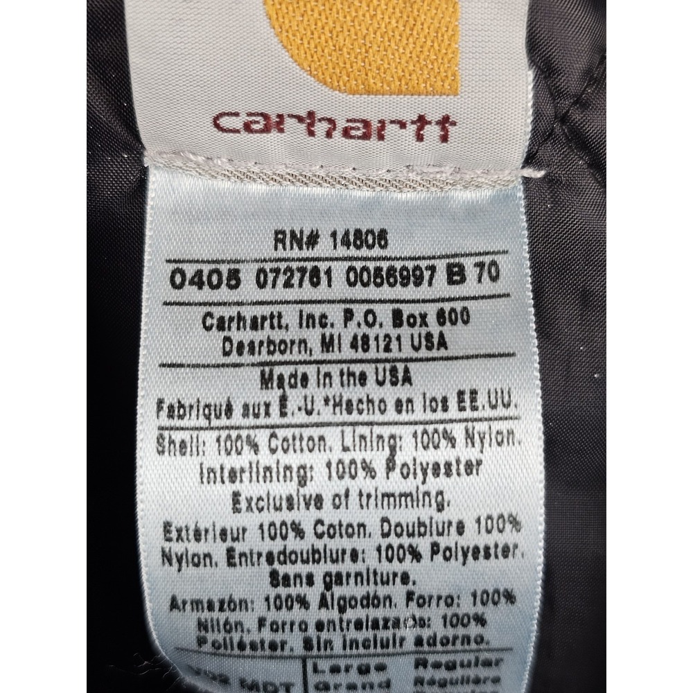 Vintage Carhartt Quilt-Lined Artic Vest "Midnight Blue" V02 MDT Mens LG USA Made - Picture 16 of 16